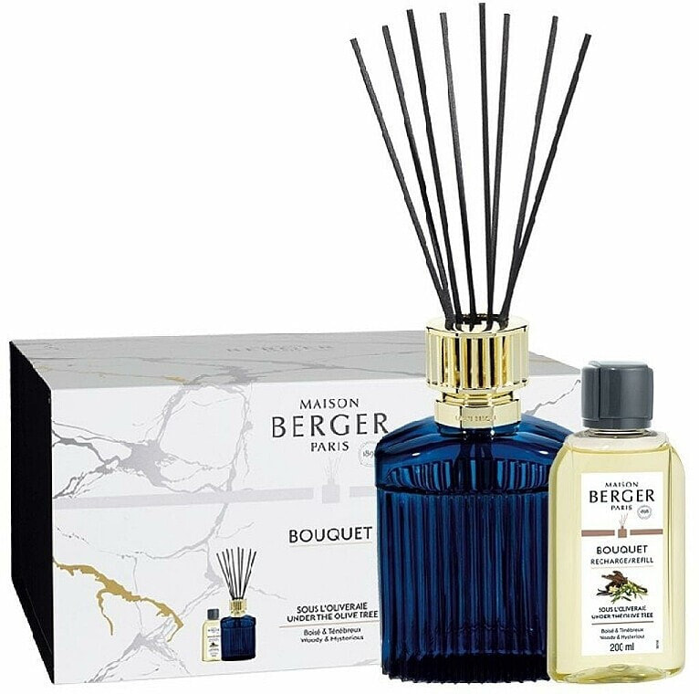 Maison Berger Alpha Blue Under The Olive Tree - Duftset (Raumerfrischer 1 St. + Refill 200 ml)