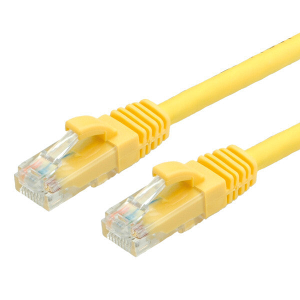 Value 1m UTP Cat.6a сетевой кабель Cat6a U/UTP (UTP) Желтый 21.99.1431