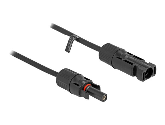 Delock 88228 - Cable - Plastic - Black - 4 mm² - MC4 - Male