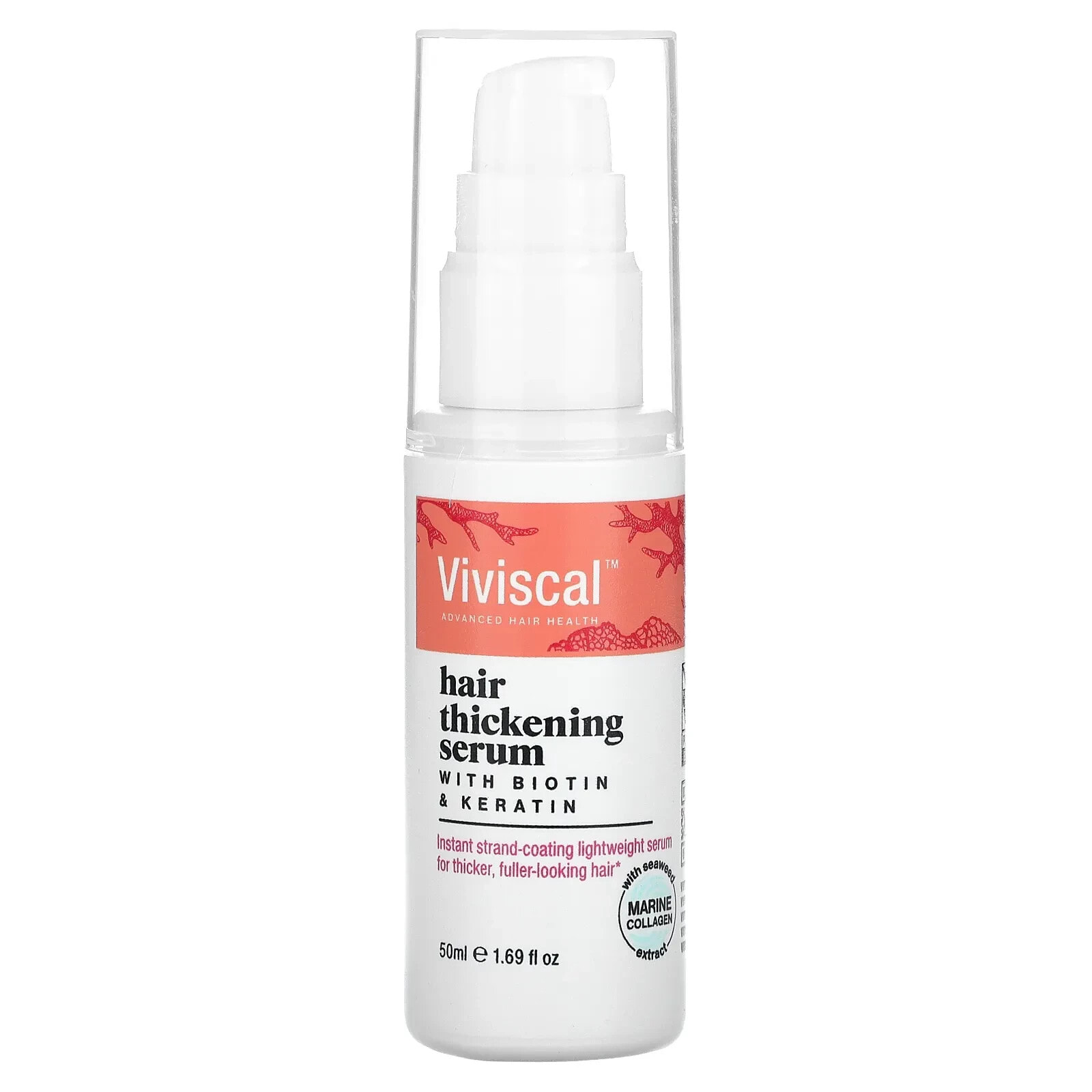 Viviscal, Сыворотка для утолщения волос с биотином и кетарином, 50 мл (1,69 жидк.)