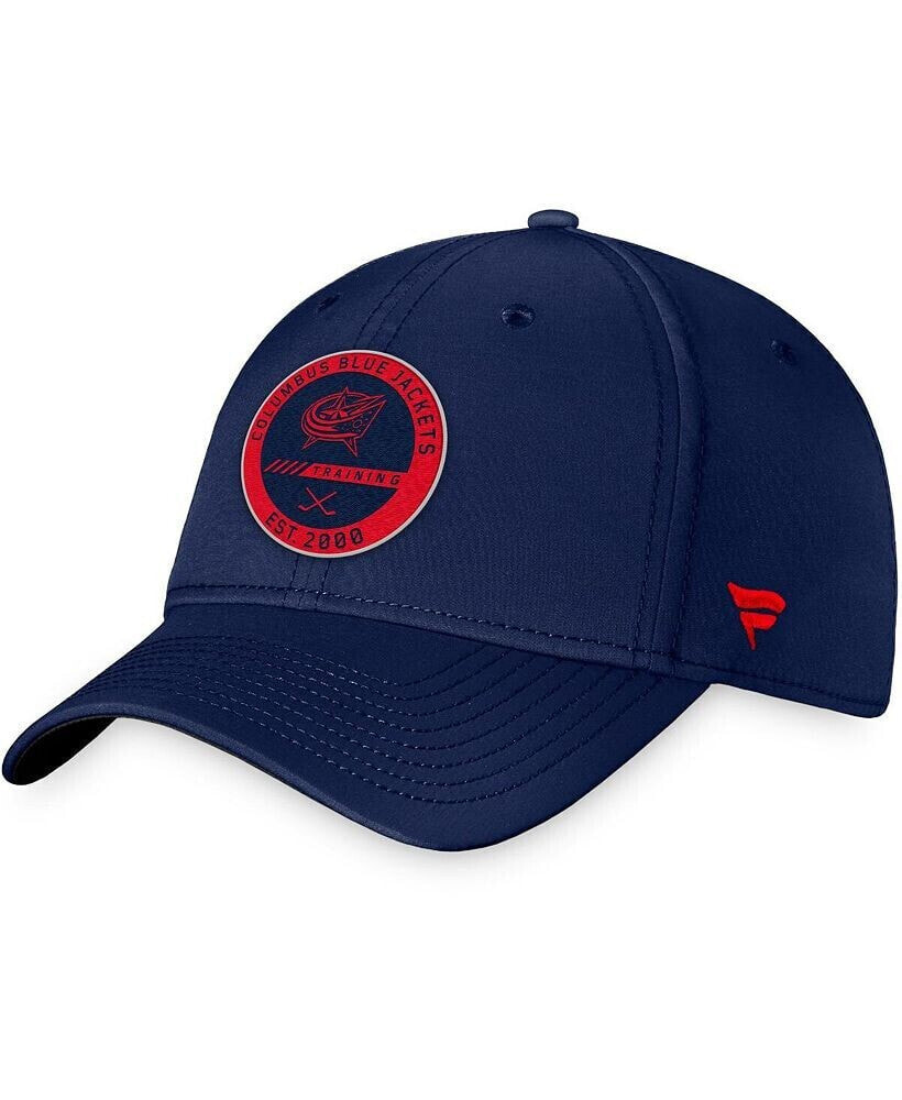 Men's Branded Navy Columbus Blue Jackets Authentic Pro Team Training Camp Practice Flex Hat