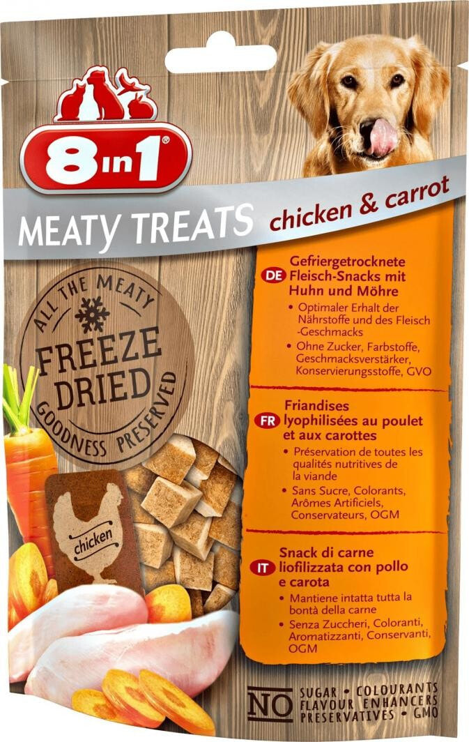 8in1 Przysmak 8in1 Dog Freeze Dried Chicken/Carrots 50 g