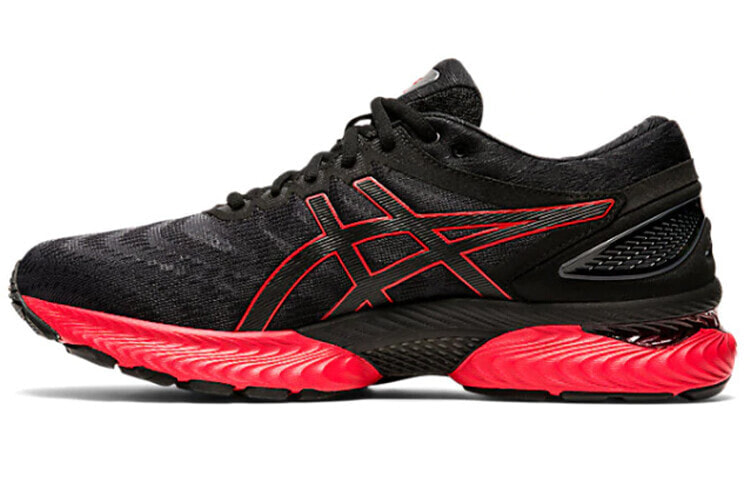 Asics GEL-Nimbus 22 防滑耐磨 低帮 跑步鞋 男款 黑红 / Кроссовки Asics GEL-Nimbus 22 1011A680-003