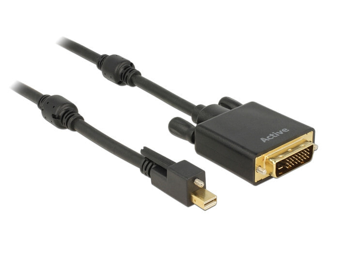 DeLOCK 85637 кабельный разъем/переходник mini Displayport DVI 24+1 Черный