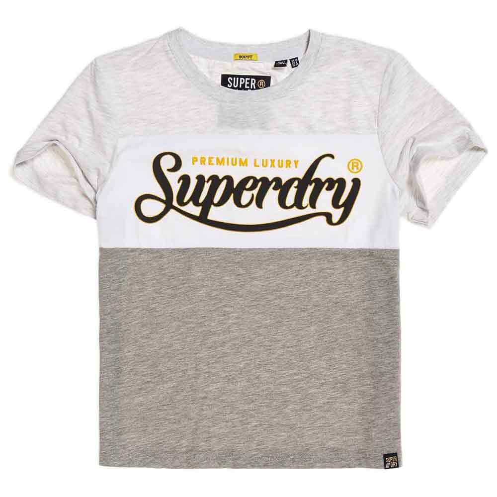 SUPERDRY Premium Luxe Colourblock Short Sleeve T-Shirt