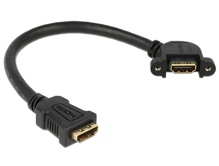 DeLOCK 0.25m 2xHDMI HDMI кабель 0,25 m HDMI Тип A (Стандарт) Черный 85101