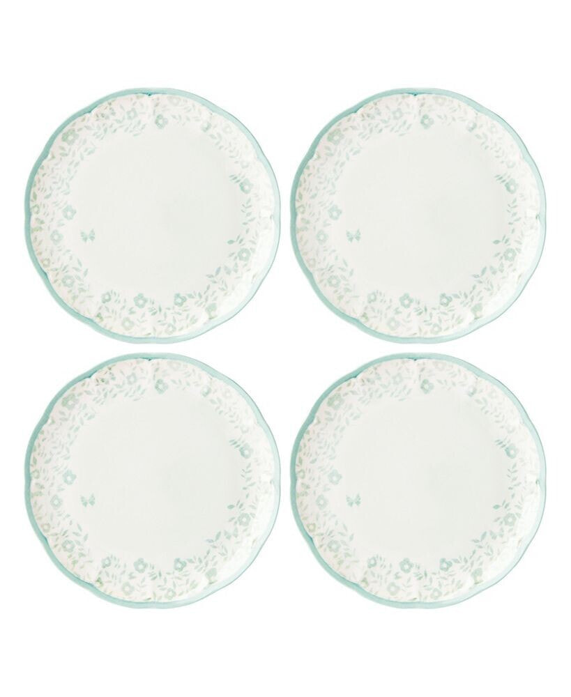 Lenox butterfly Meadow Cottage Dinner Plate Set, Set of 4