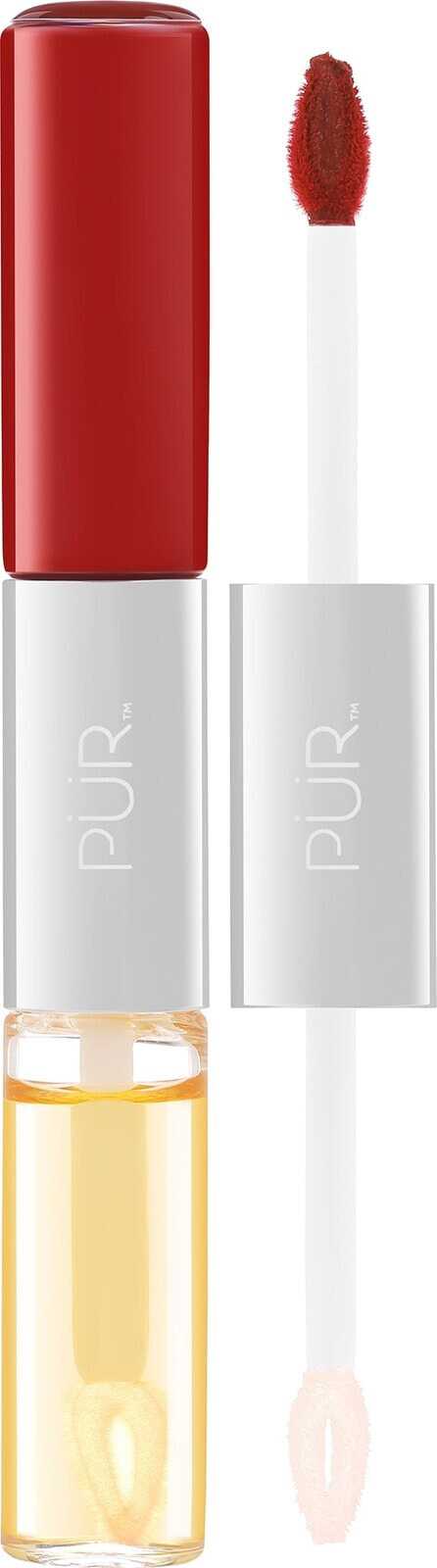 4in1 matter Lippenstift und Lippenöl - Pur 4-in-1 Lip Duo Dual-Ended Matte Lipstick & Lip Oil