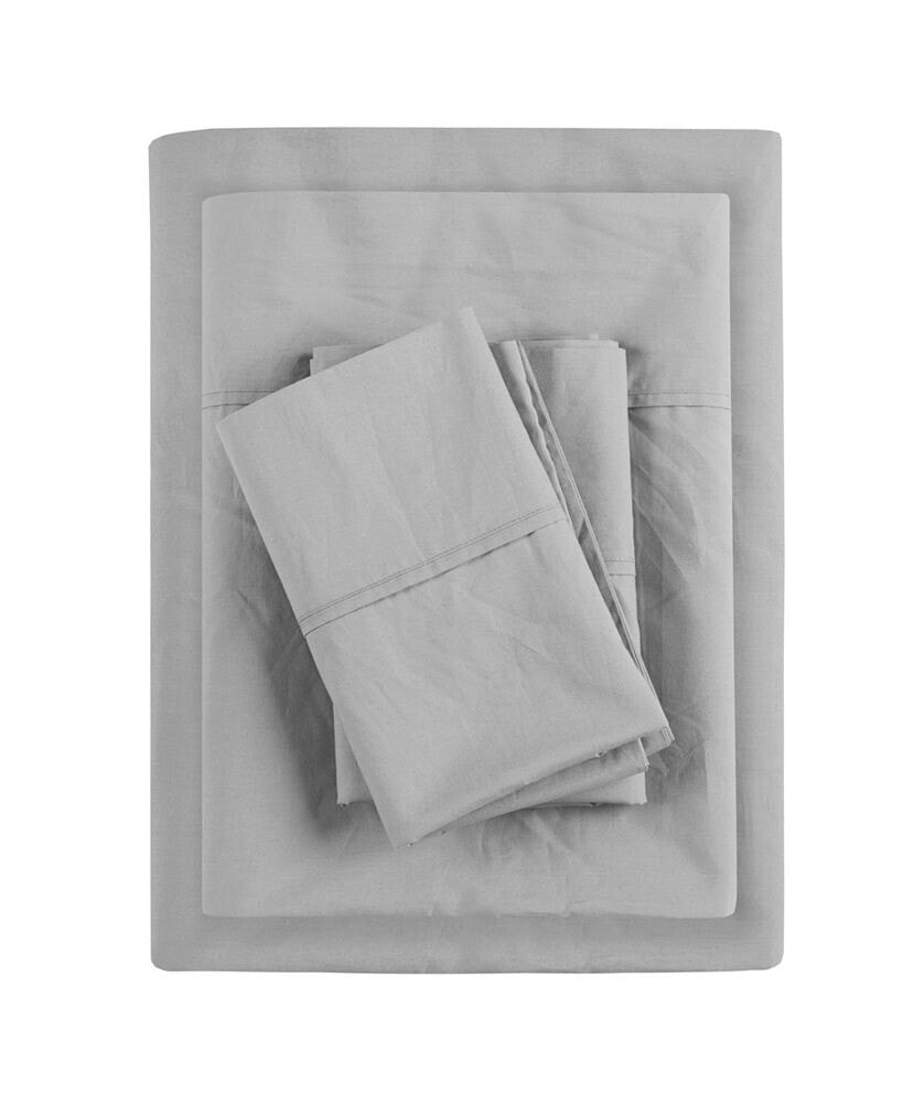 Madison Park peached Cotton Percale 4-Pc. Sheet Set, Queen