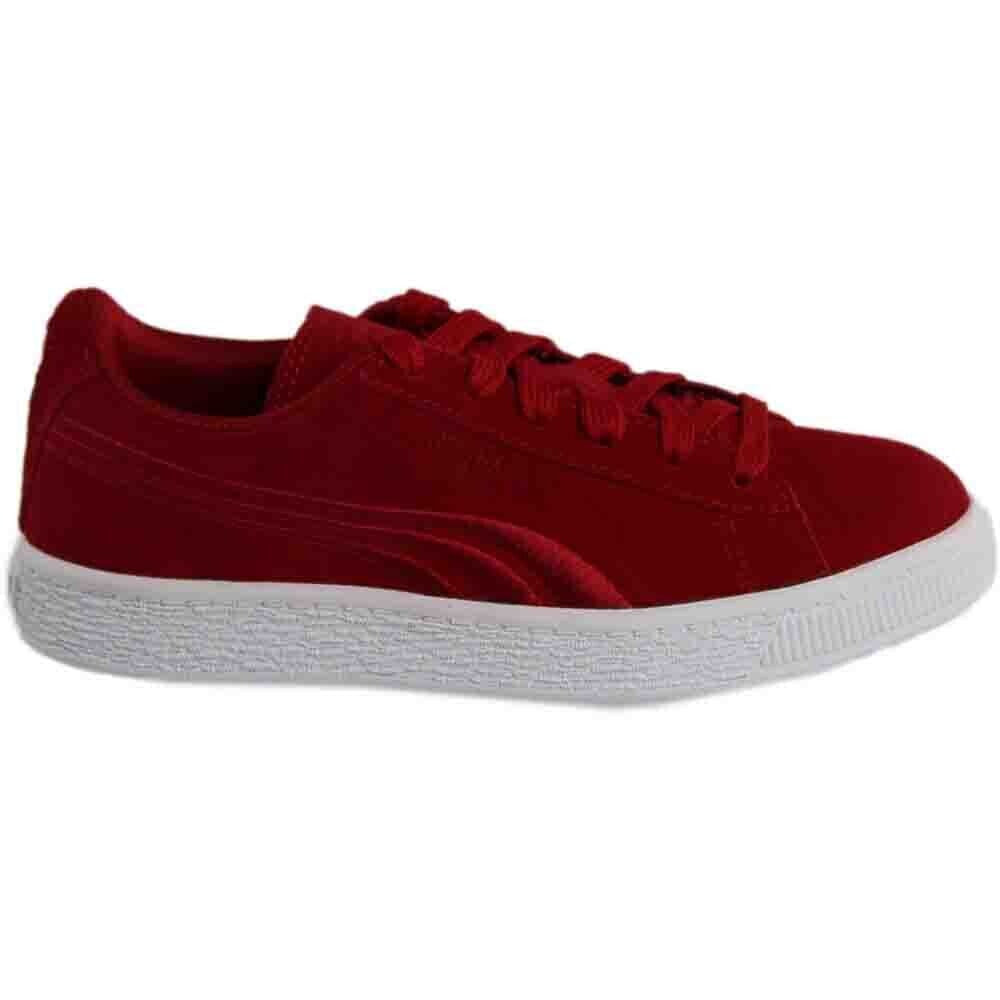 Puma Suede Classic Badge Lace Up Toddler Boys Red Sneakers Casual Shoes 362952-