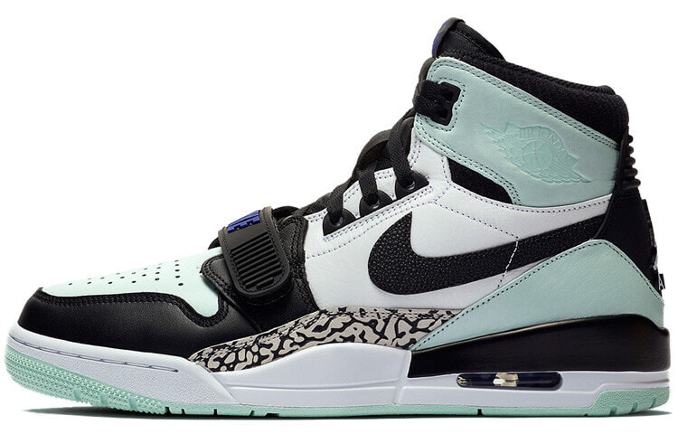 Jordan Legacy 312 utilizes the familiar “igloo” from art basel 耐磨防滑 高帮 复古篮球鞋 男款 蒂芙尼绿 / Кроссовки Jordan Legacy 312 AV3922-013