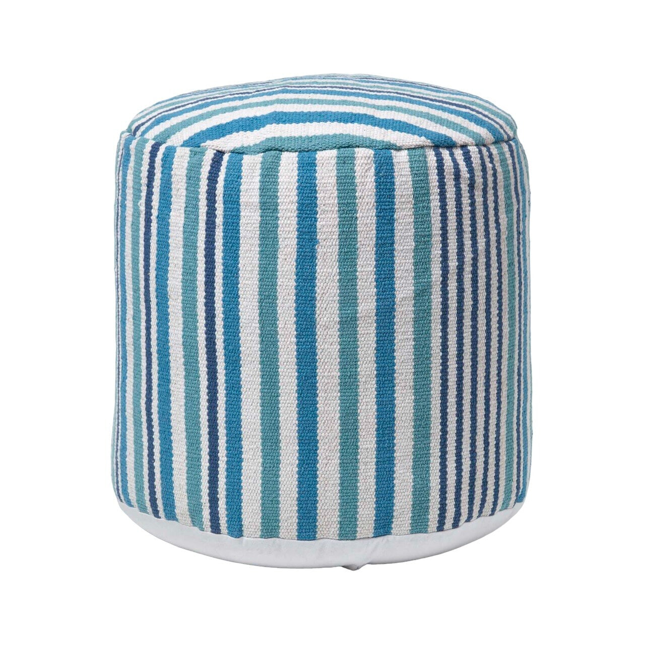 Designer Hocker Pouf Selam aqua weiß