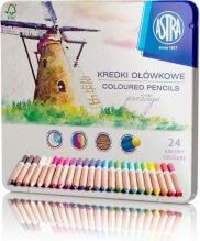 Набор цветных карандашей для рисования Astra Kredki oĹ‚Ăłwkowe Prestige 24 kolory
