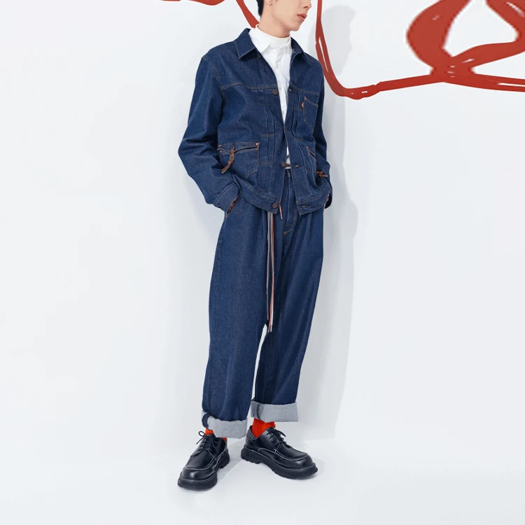 Levis Denim Jackets Men Blue