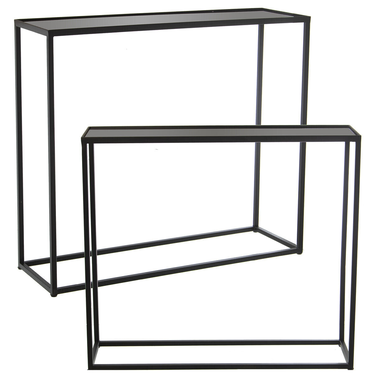 Tables set Alexandra House Living Black Metal 2 Pieces