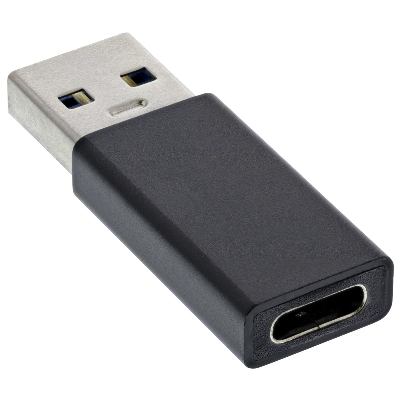 InLine 35810 кабельный разъем/переходник USB 3.1 A USB 3.1 C Черный