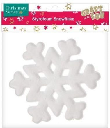 Craft with Fun Styrofoam snowflake (260707)