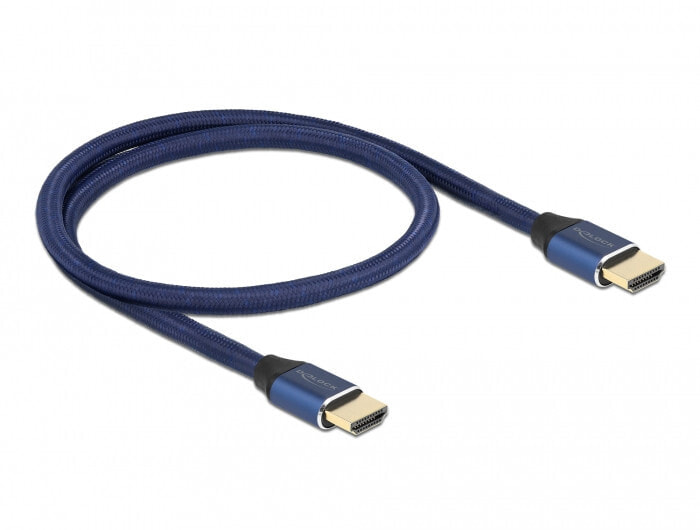 Компьютерный разъем или переходник DeLOCK 85445, 0.5 m, HDMI Type A (Standard), HDMI Type A (Standard), 3D, 48 Gbit/s, Blue