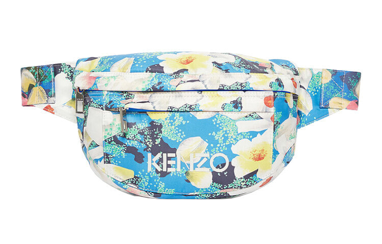 KENZO 凯卓 Gardenias 字母LOGO花朵印花撞色拉链腰包 男款 多色 / Фанни-пак KENZO Gardenias LOGO FA55SF305VA3.39.TU