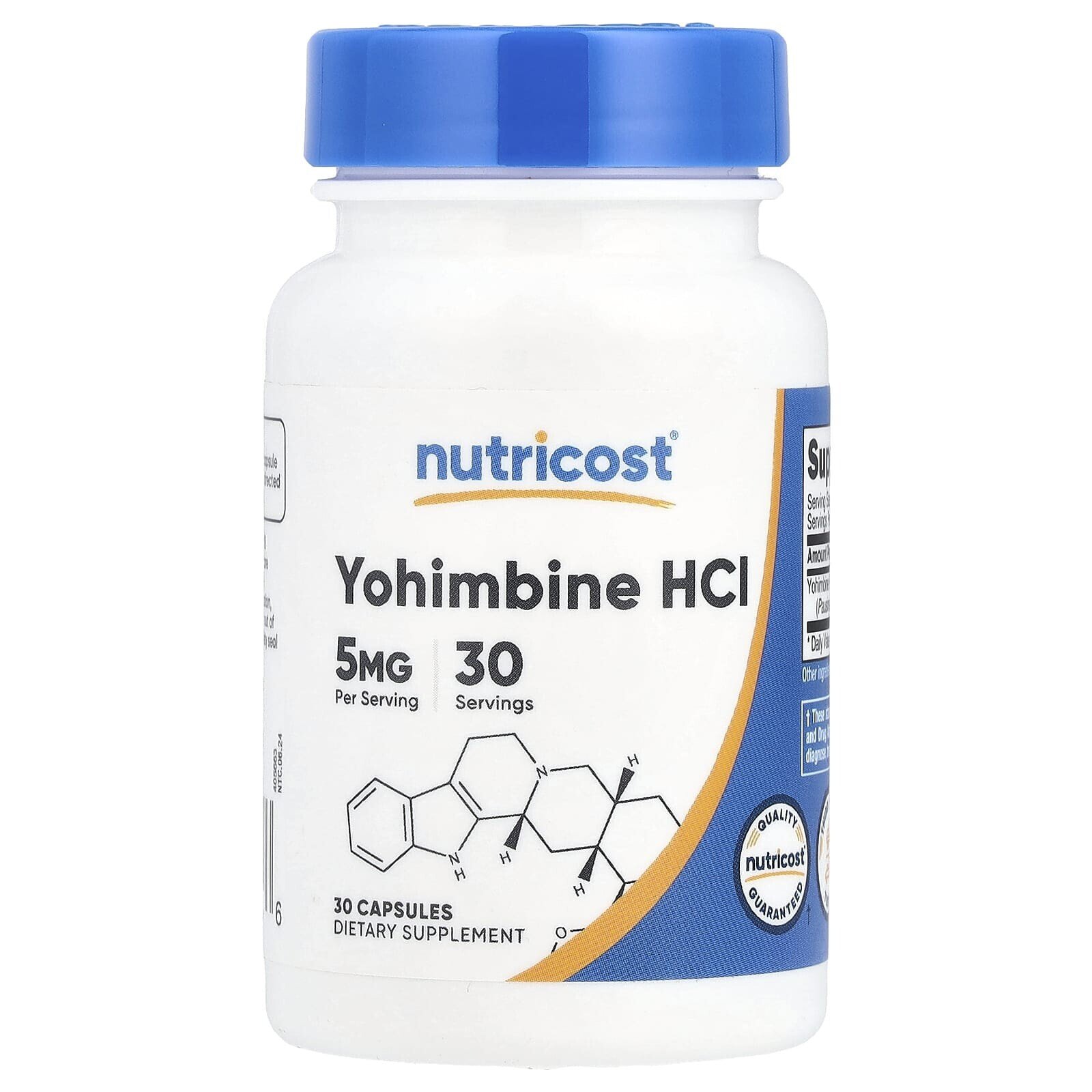 Yohimbine HCI, 5 mg, 30 Capsules