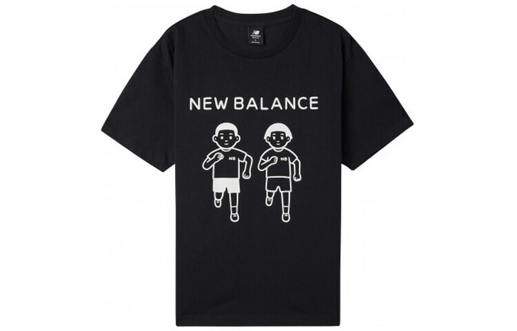 New Balance x Noritake 联名款 趣味图案短袖T恤 情侣款 黑色 / Футболка New Balance x Noritake T AMT02375-BK