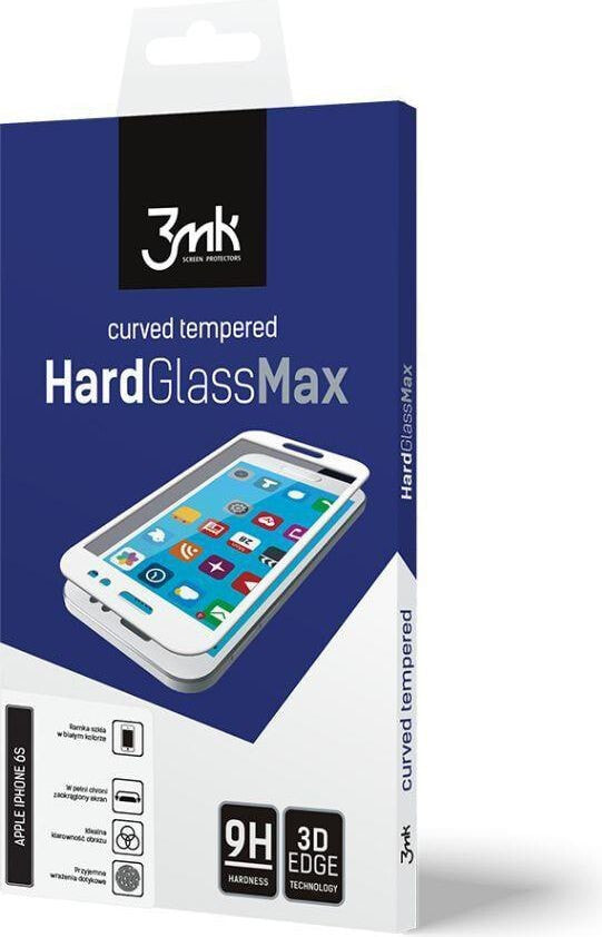 3MK HARDGLASSMAX IPHONE 7+WHITE защитная пленка / стекло для мобильного телефона Прозрачная защитная пленка Apple 1 шт