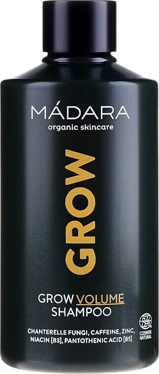 Volumen-Shampoo zur Stimulierung des Haarwachstums mit Koffein, Zink und Pilzextrakt - Madara Cosmetics Grow Volume Shampoo