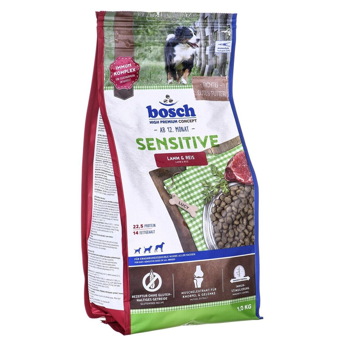 Fodder BOSCH Adult Lamb Rice 1 kg