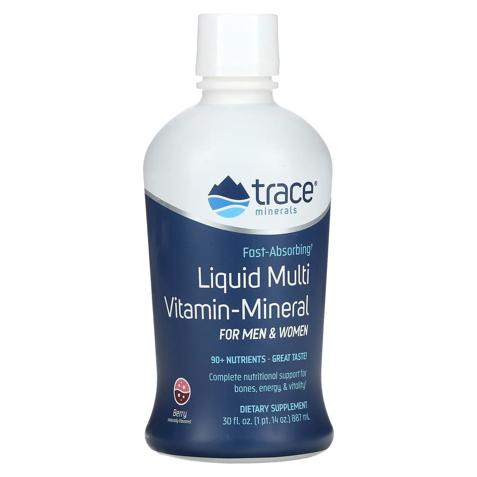 Multi Vitamin-Mineral, For Men & Women, Tropical Mixed Berry, 30 fl oz (887 ml)