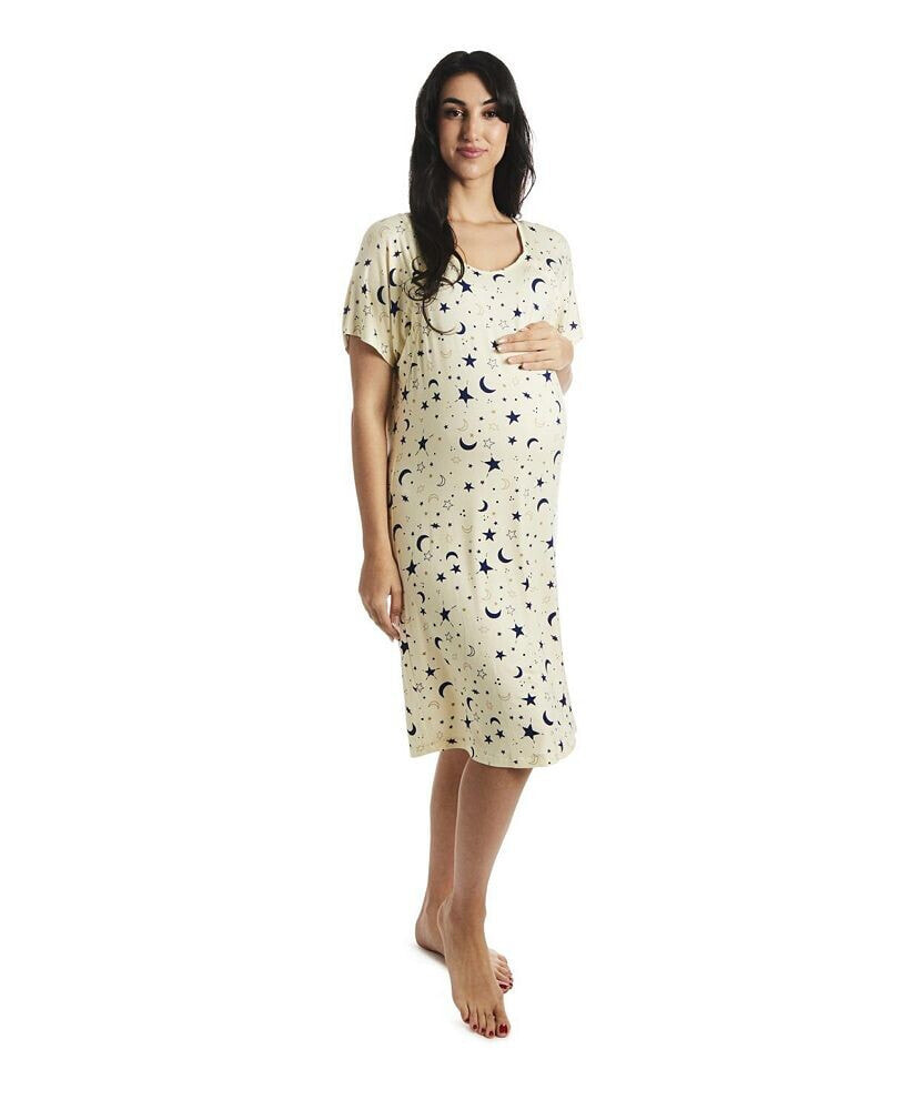 Everly Grey women's Rosa Maternity/Nursing Hospital Gown