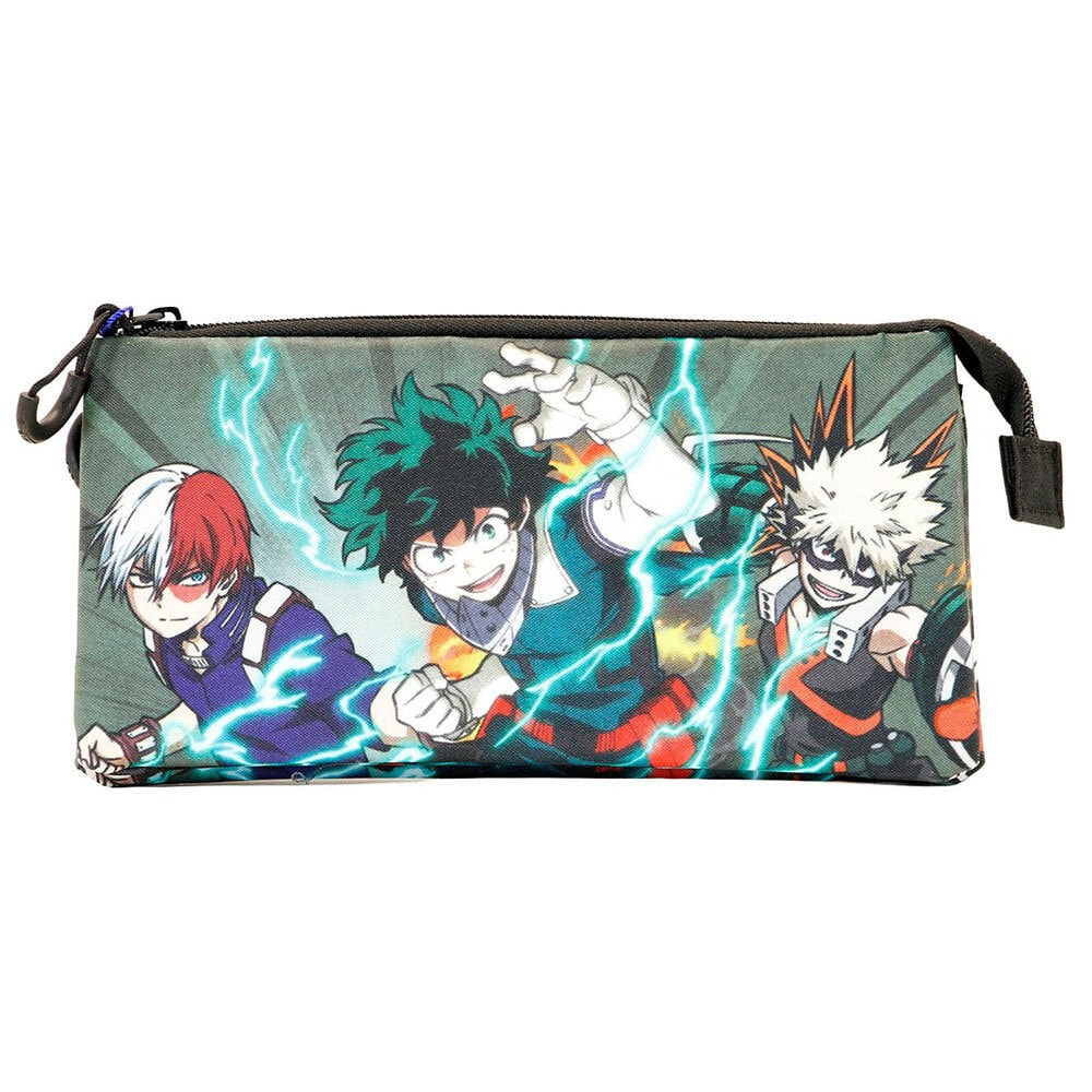 KARACTERMANIA Triple Pocket Pencil Case Battle My Hero Academia