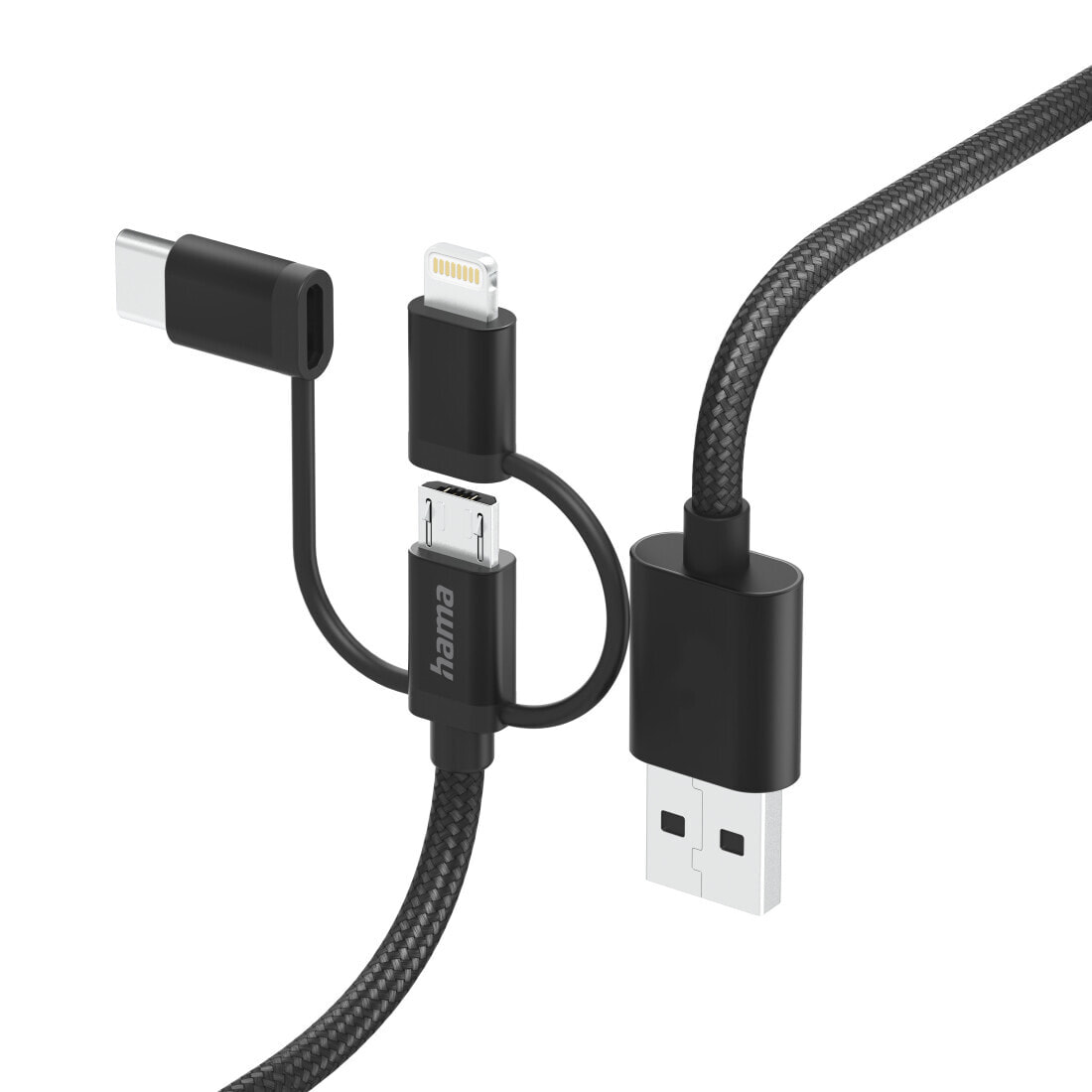Hama 00201536 USB кабель 1,5 m USB 2.0 USB A USB C Черный