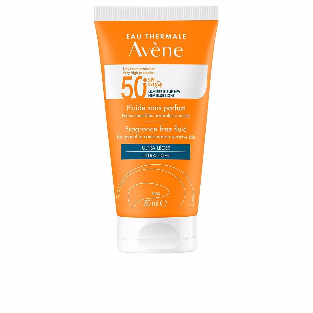 Avene Sun Very High Protection Fluid Spf50+ Солнцезащитный крем для лица для  нормальной, комбинированной и чувствительной кожи 50 мл