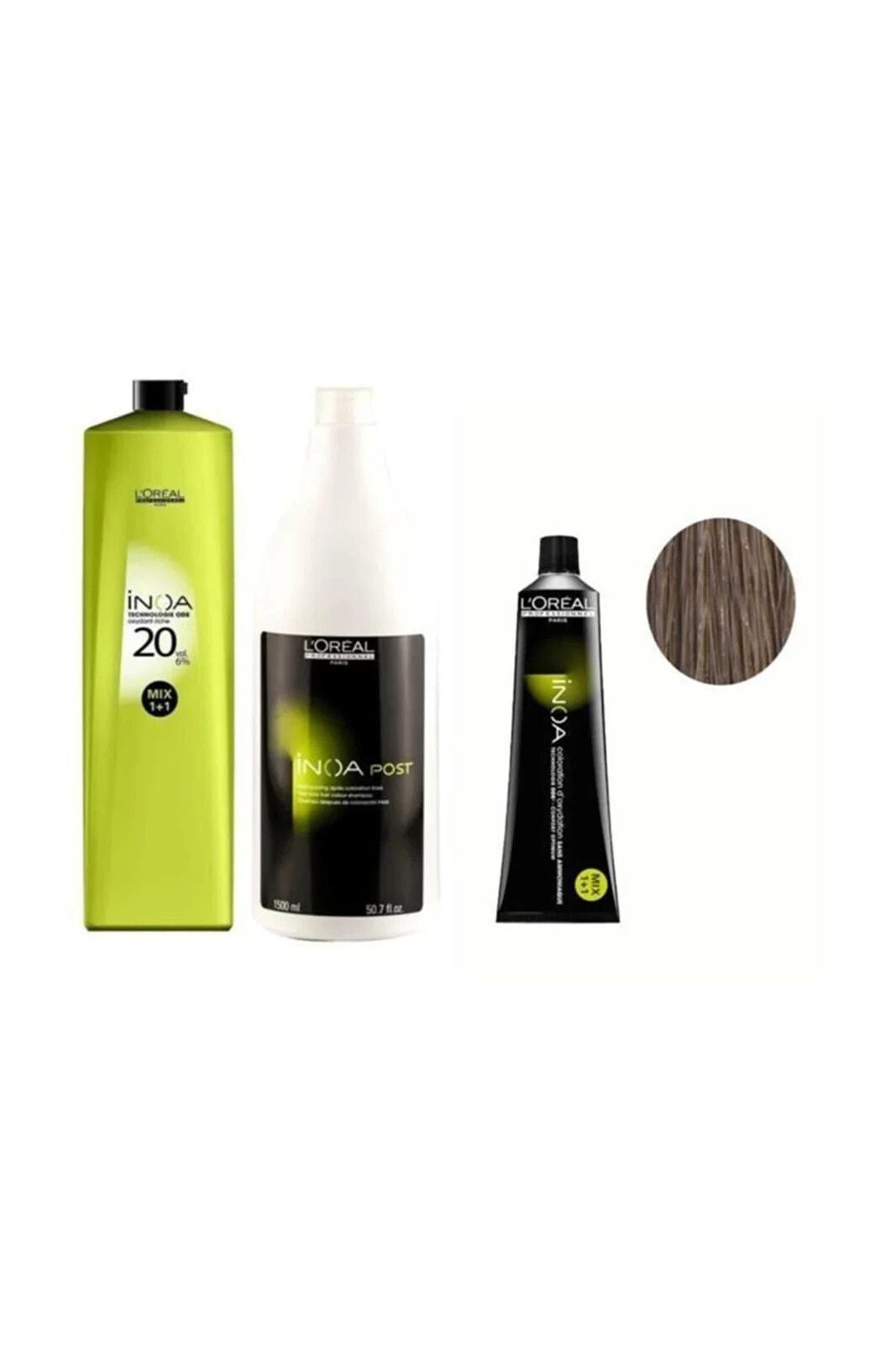 Loreal Inoa Krem Oksidan 20 Vol. %6 1000 Ml+post Boyalı Saç Şampuanı 1500 Ml+no:7,3 Saç Boyası 60 Gr