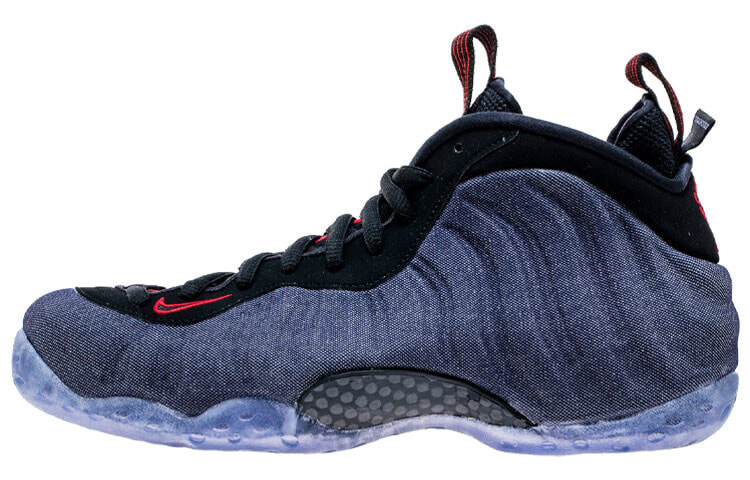 Nike Foamposite One Denim 丹宁喷 喷泡 一体成型 中帮 复古篮球鞋 男女同款 牛仔蓝 / Кроссовки Nike Foamposite One 314996-404