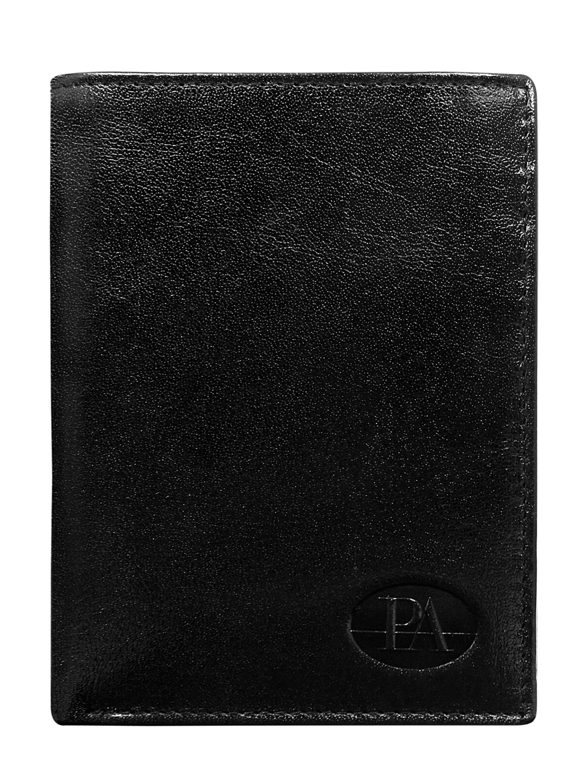 Мужское портмоне кожаное черное вертикальное без застежки Portfel-CE-PR-PW-003-BTU.28-czarny	Factory Price
