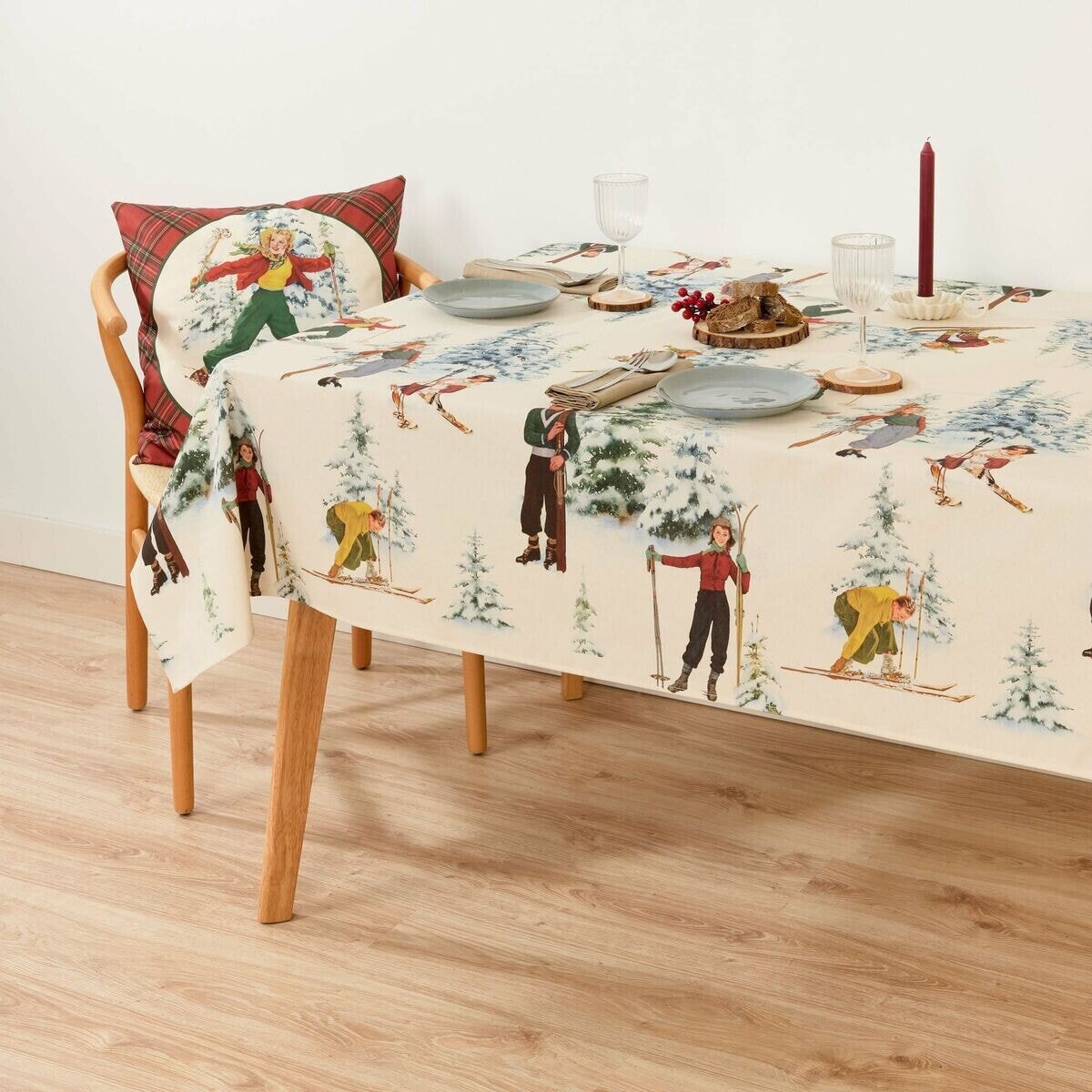 Stain-proof tablecloth Belum Christmas Sky Multicolour 500 x 155 cm