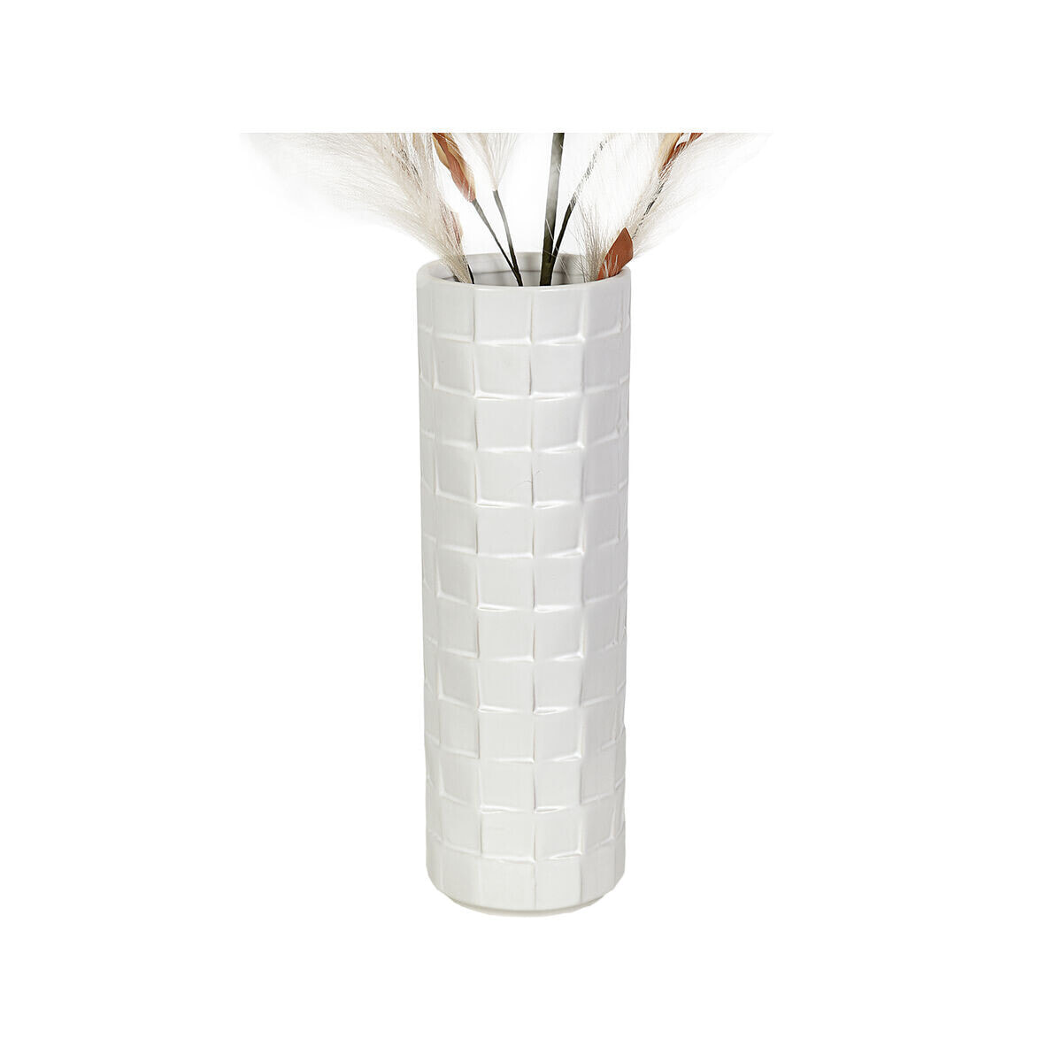 Vase Romimex White Ceramic 13 x 40 x 13 cm