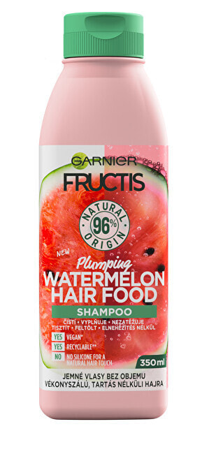 Garnier Fructis Watermelon Hair Food Shampoo Арбузный шампунь для увеличения объема 350 мл