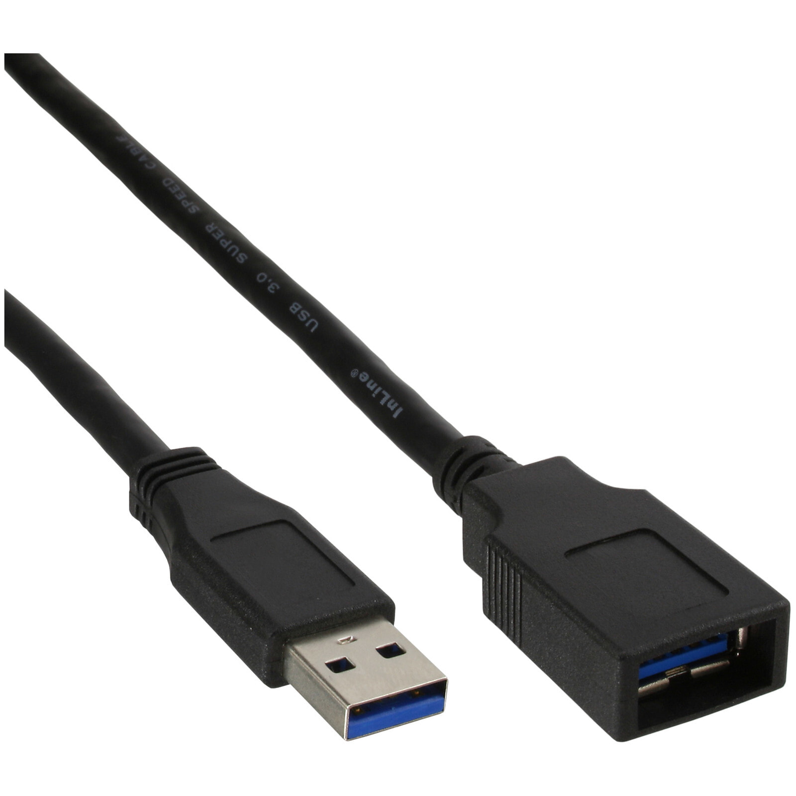 80er Bulk-Pack USB 3.0 Kabel Verlängerung A Stecker Buchse schwarz - Cable - Digital