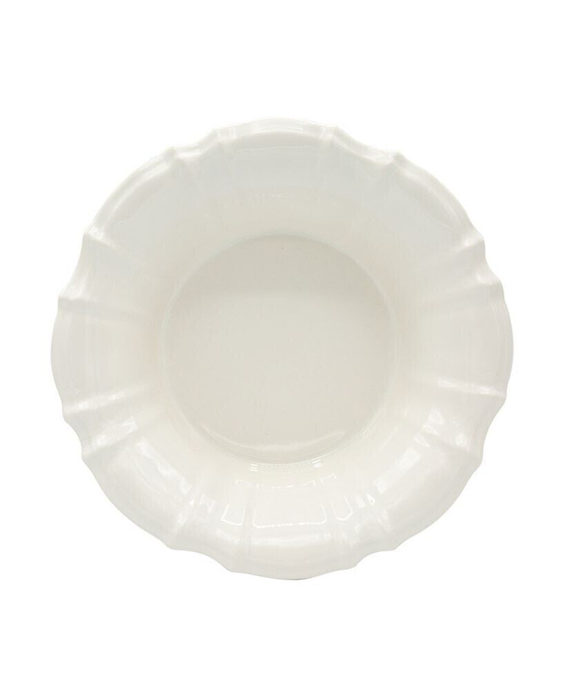 Euro Ceramica chloe White Pasta Bowl