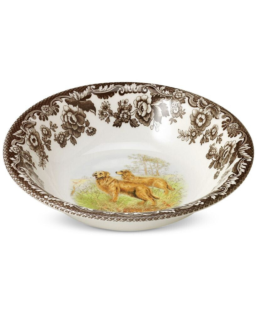 Spode woodland Golden Retriever Cereal Bowl