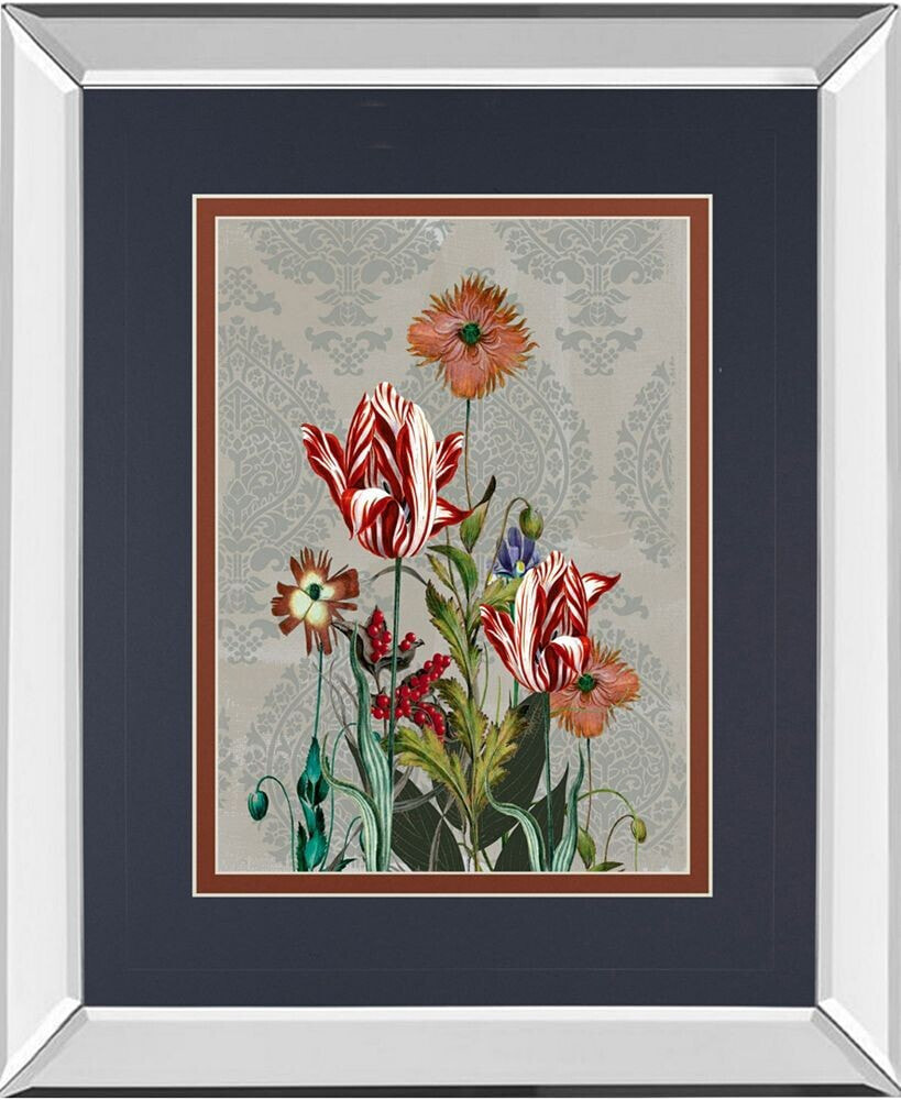 Classy Art summer Flowers II by Ken Hurd Mirror Framed Print Wall Art, 34