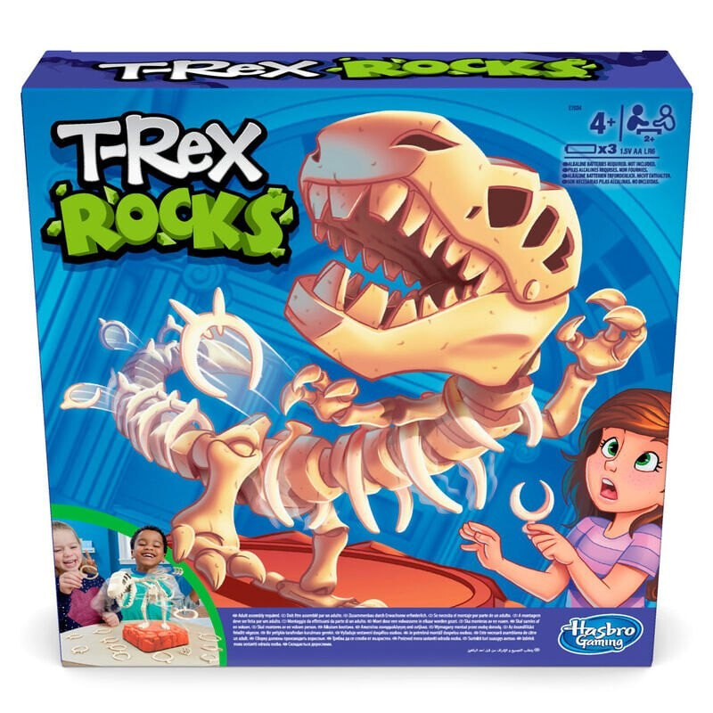 HASBRO T-Rex Rocks English/German/French/Spanish Board Game