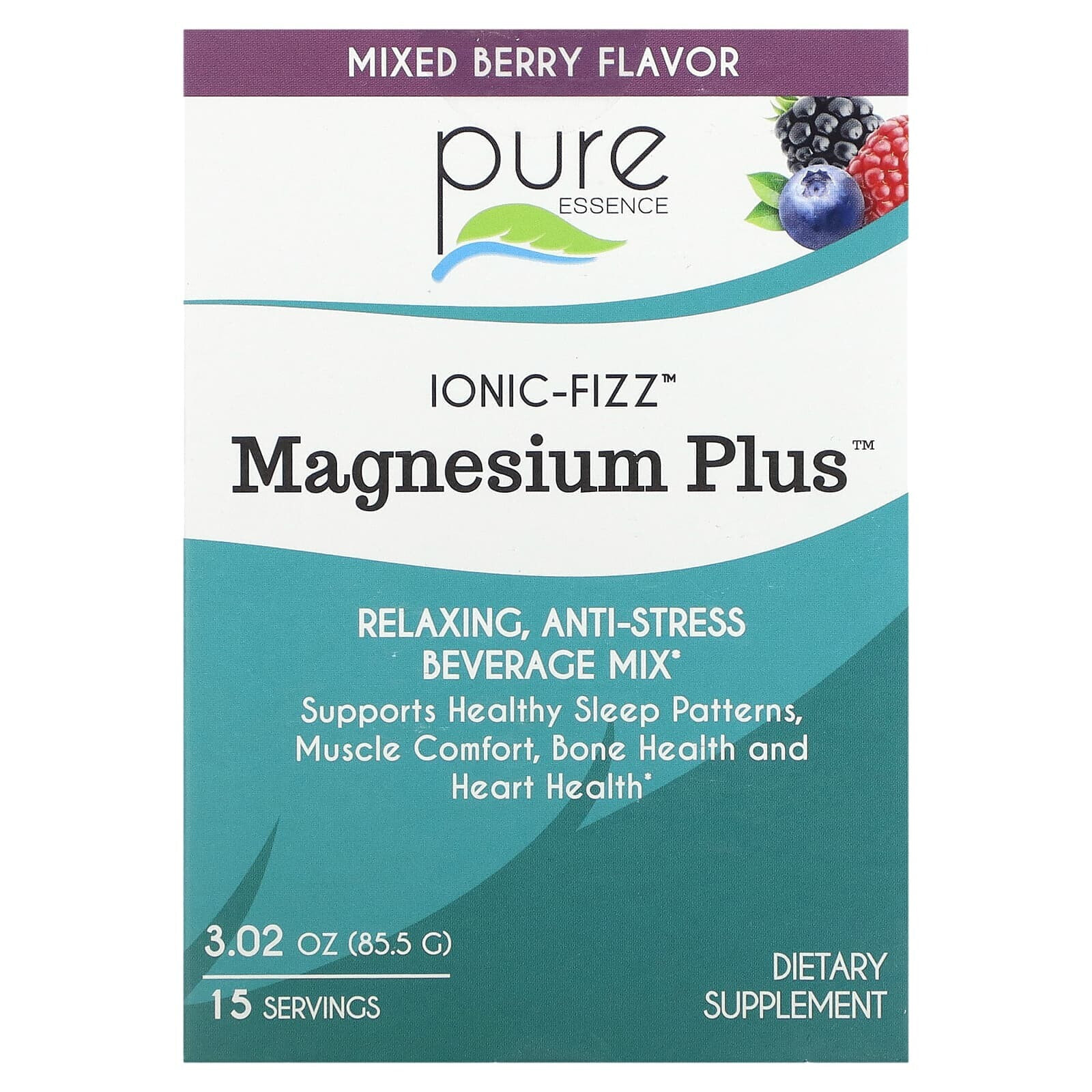 Ionic-Fizz, Magnesium Plus, Mixed Berry, 15 Sticks, 0.2 oz (5.7 g) Each —  купить недорого с доставкой, 17587653