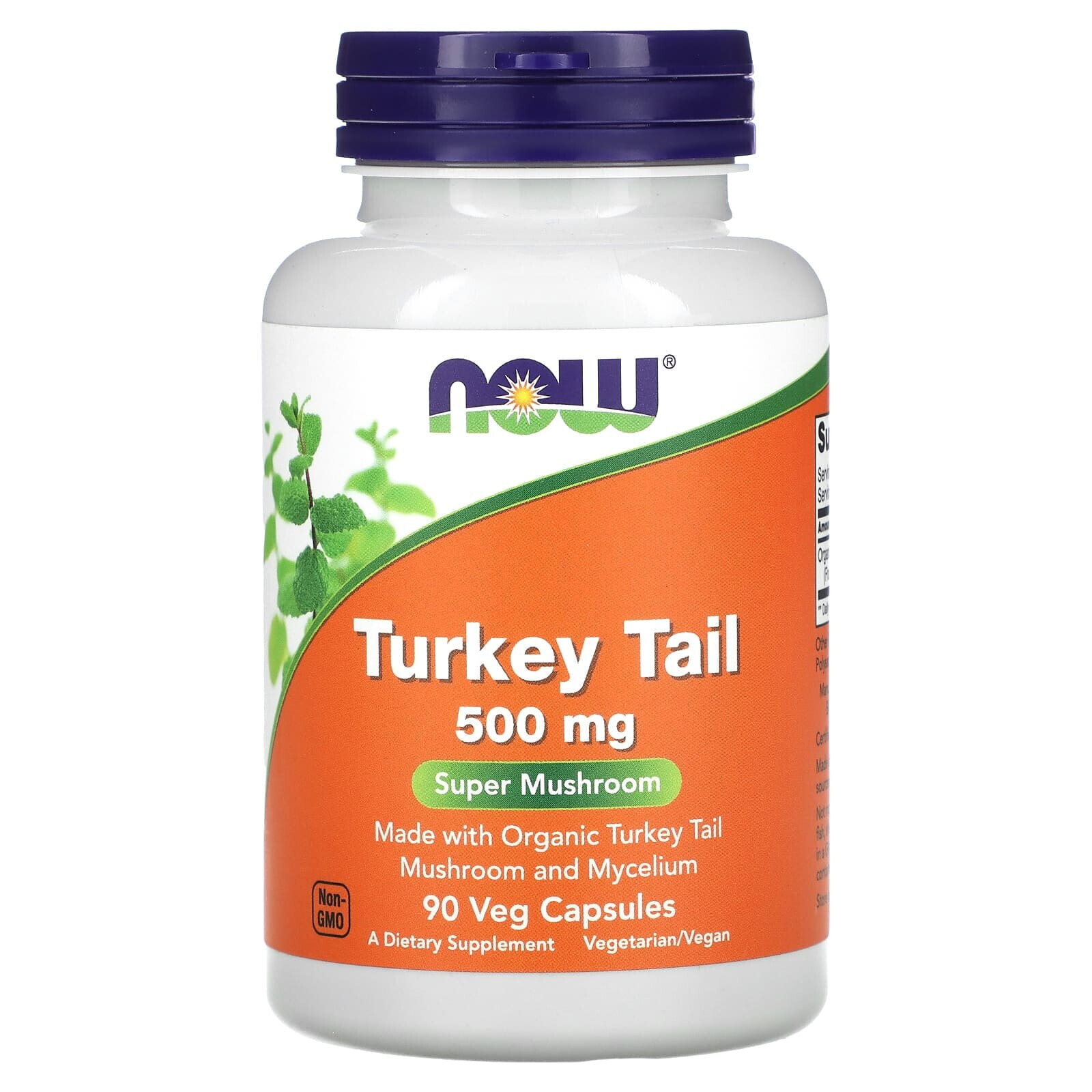 Turkey Tail, 500 mg, 90 Veg Capsules (250 mg per Capsule)