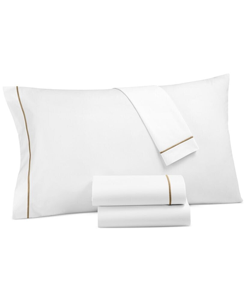 Hotel Collection italian Percale Cotton 4-Pc. Sheet Set, California King, Created for Macy's