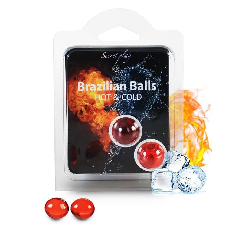 Интимный крем или дезодорант Secret Play Set 2 Hot & Cold Effect Brazilian Balls