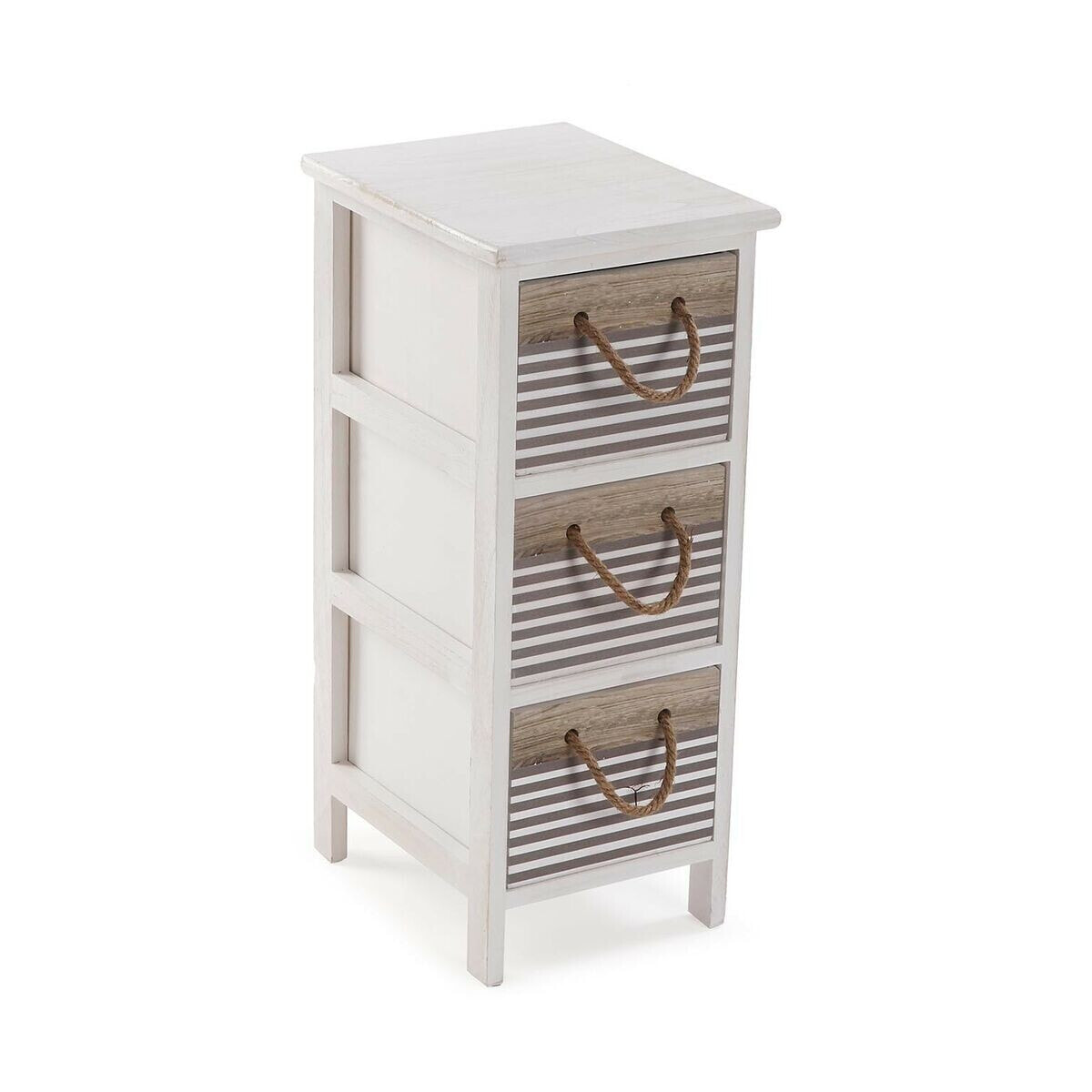 Chest of drawers Versa Tabo Textile Paolownia wood 32 x 63 x 26 cm