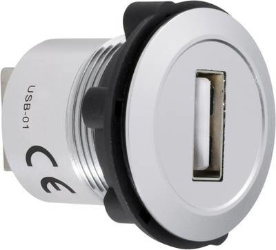 Conrad 1229310 коннектор USB 2.0 A Черный, Белый